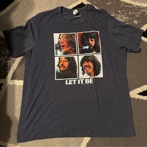 The Beatles “Let It Be” Graphic T-Shirt Men’s 2XL – Classic Rock Band Tee